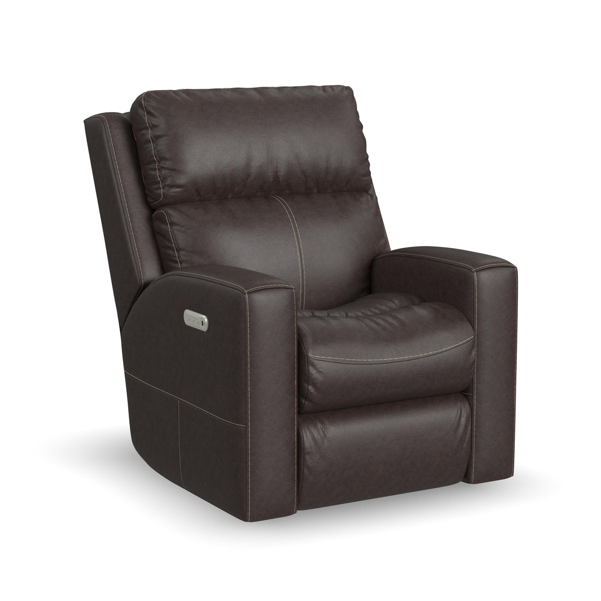 Score Leather Power Recliner With Power Headrest & Lumbar | Flexsteel