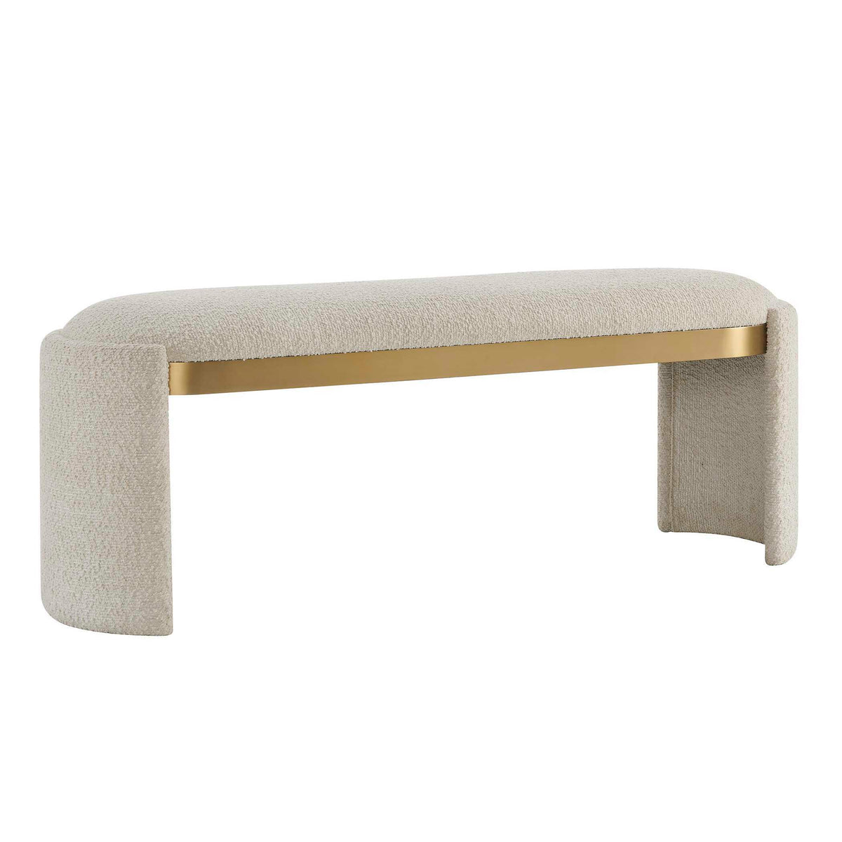 Serena Bench - White by Uttermost - View 4
