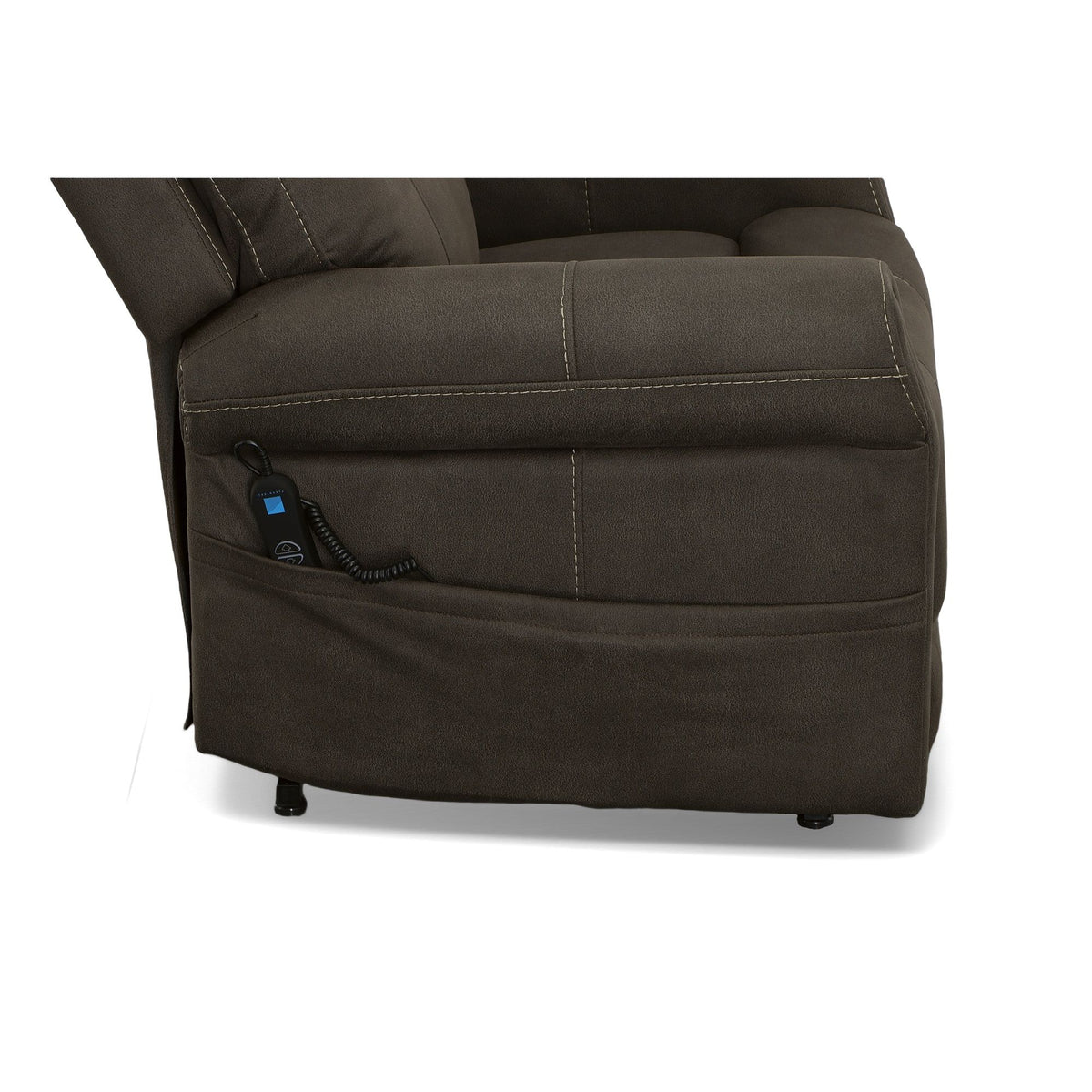 Jenkins Power Lift Recliner With Right-Hand Control & Power Headrest - Bark | Flexsteel