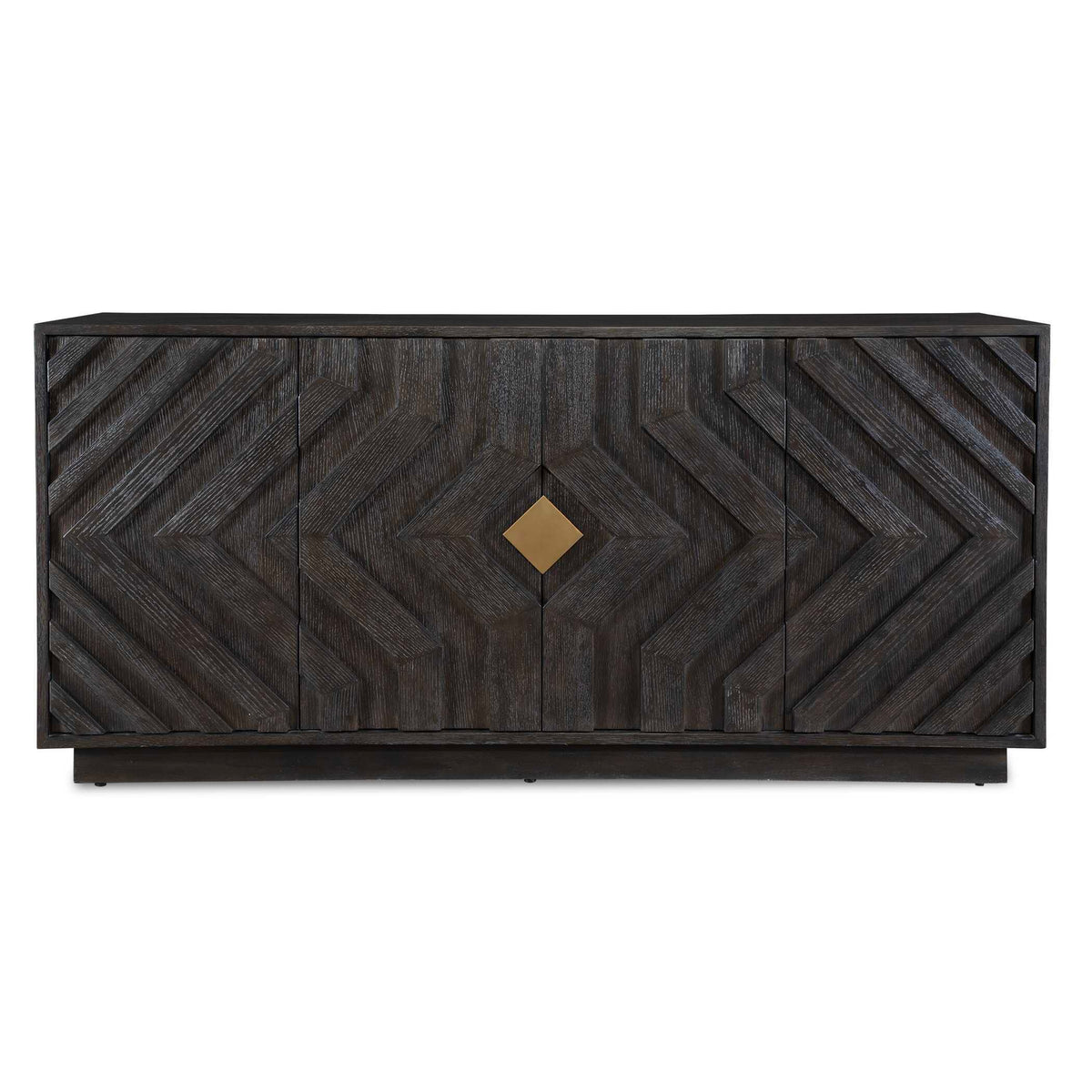 Faulkner 4 Door Cabinet - Black by Uttermost - View 1