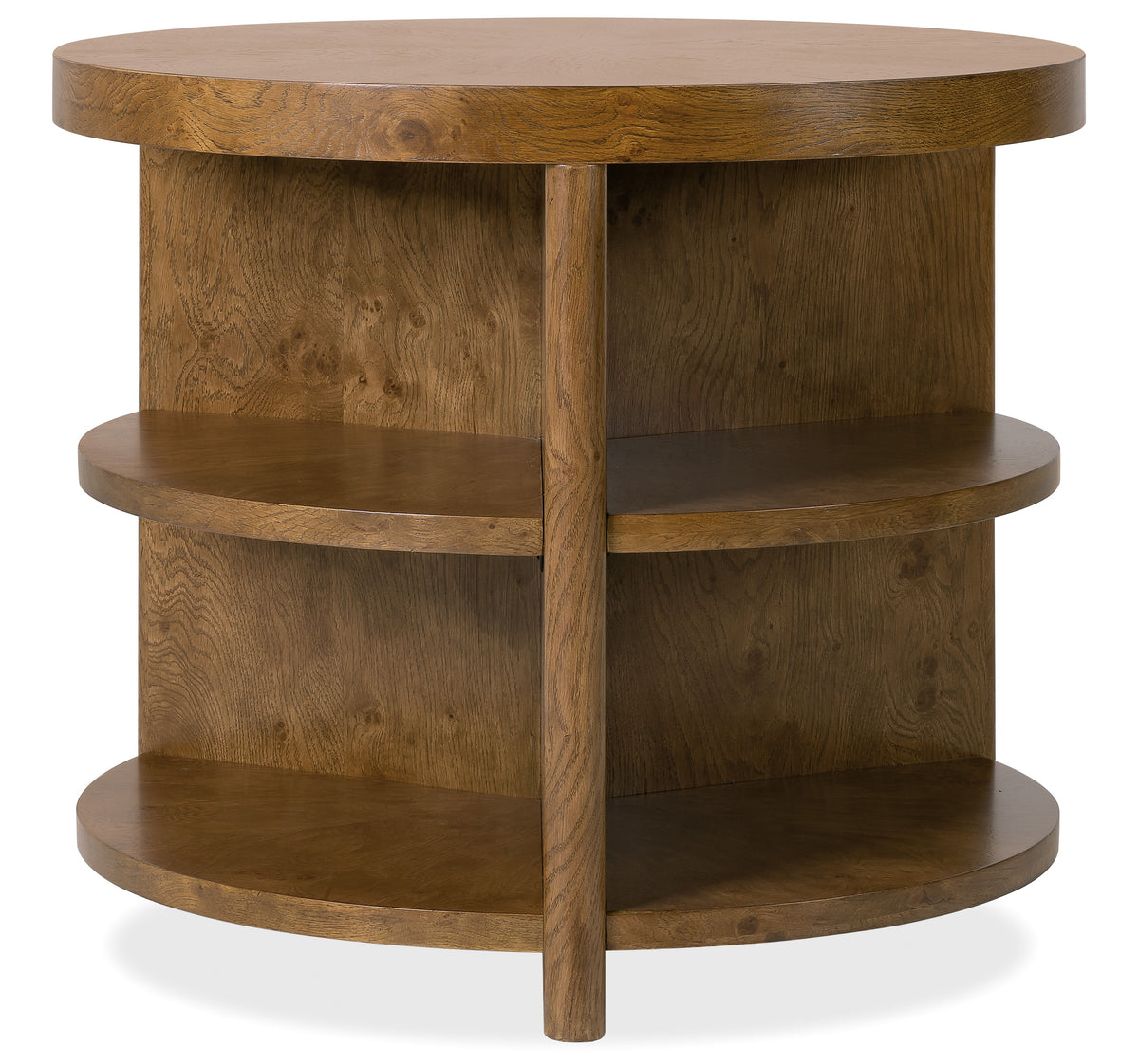 Melange Mulholland Round End Table - Dark Brown by Hooker Furniture - View 5