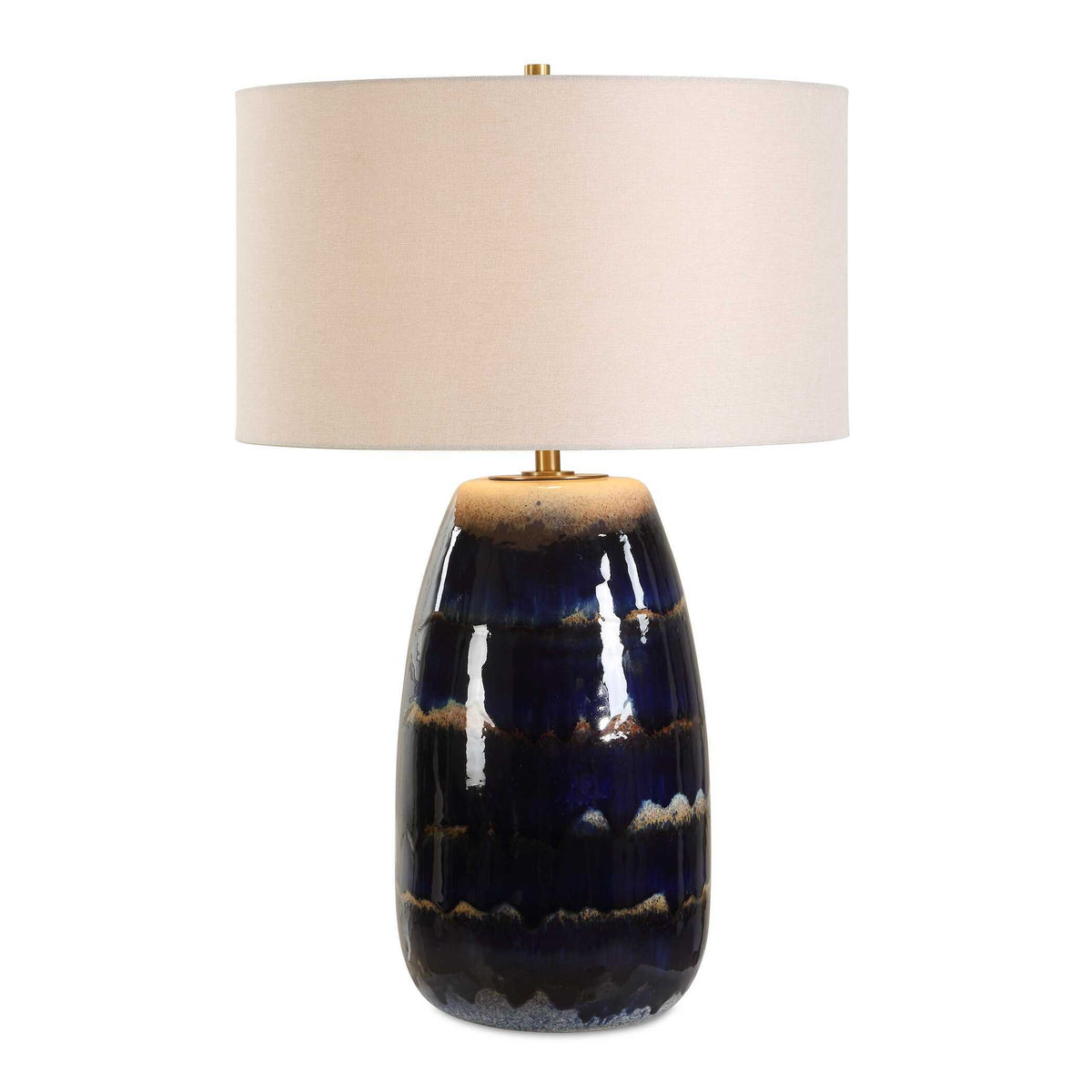 Orleans Glaze Table Lamp - Blue by Uttermost - View 1