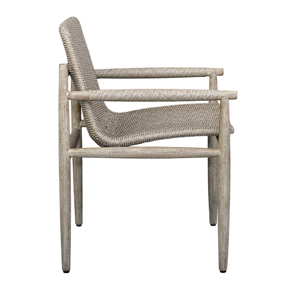 Sumba Wicker Outdoor Dining Chair - Gray by Uttermost - View 7