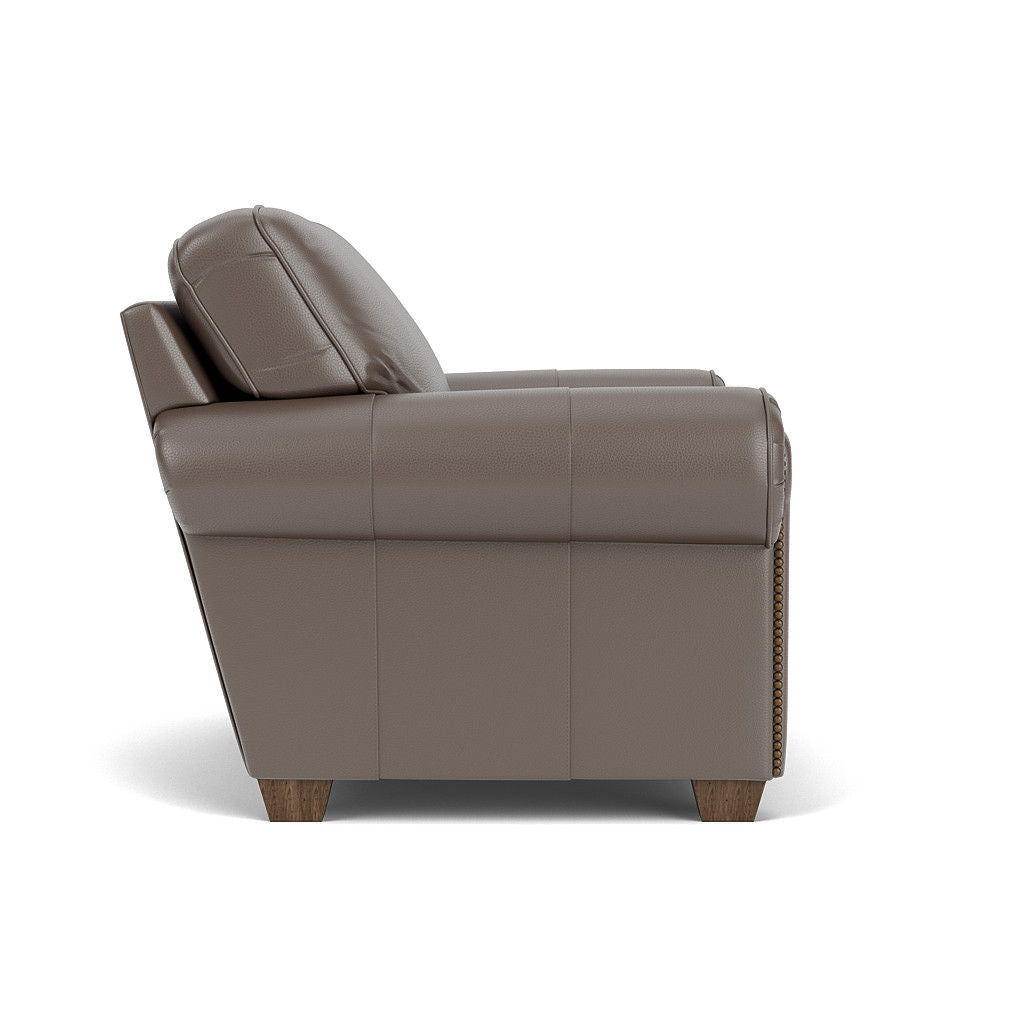 Carson Leather Chair, Nailhead Trim | Flexsteel