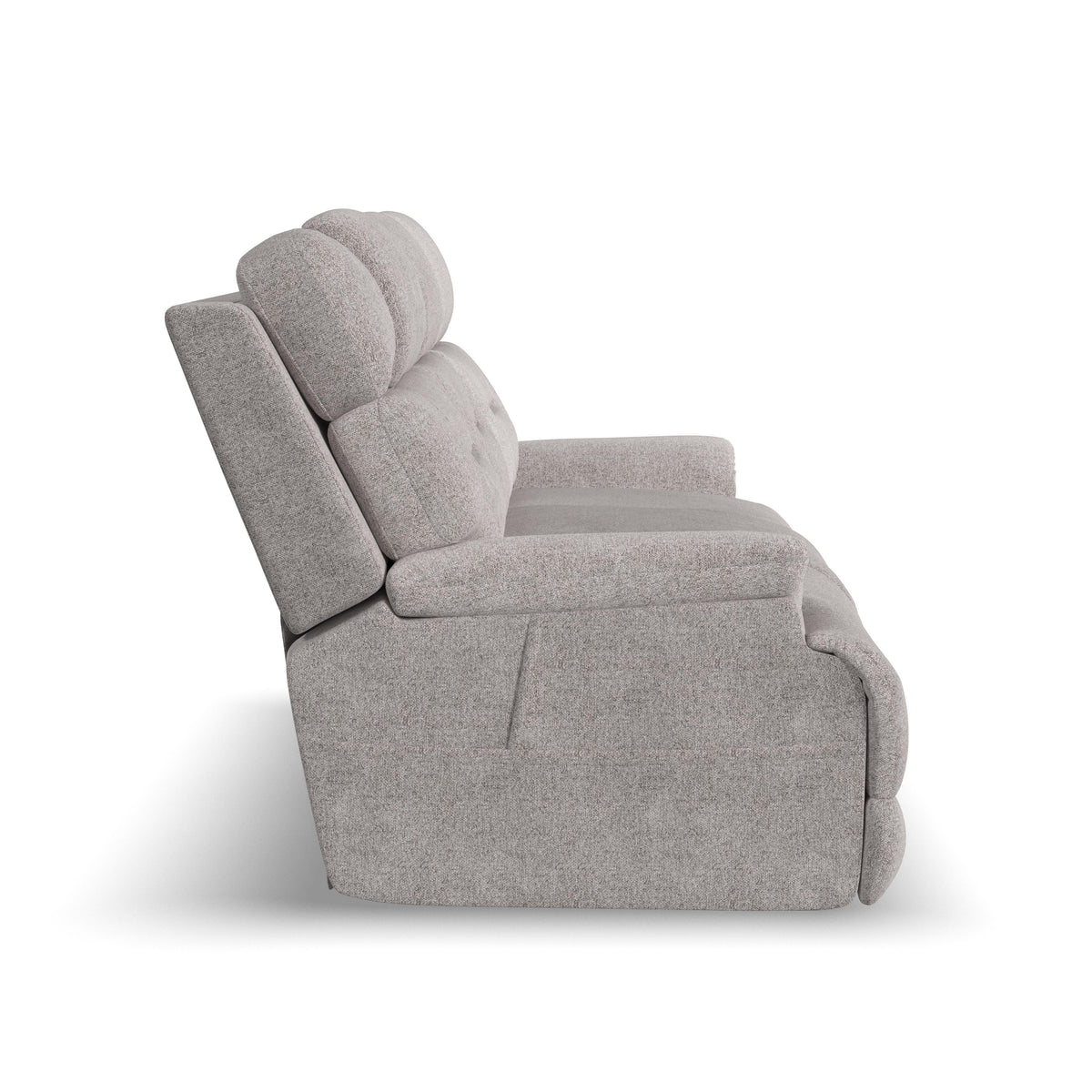 Zecliner Zofa Power Sleep Sofa With Power Headrests & Lumbar - Dove | Flexsteel