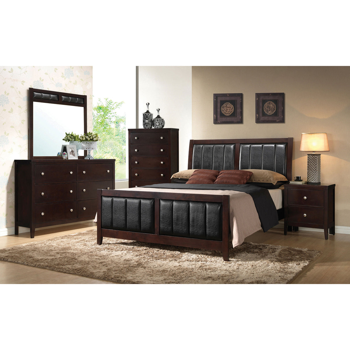 Pocatello Cappuccino 5-piece California King Bedroom Set