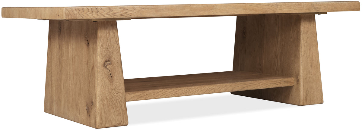 Driftwood Rectangle Coffee Table Buckboard - Light Brown by Hooker Furniture - View 1