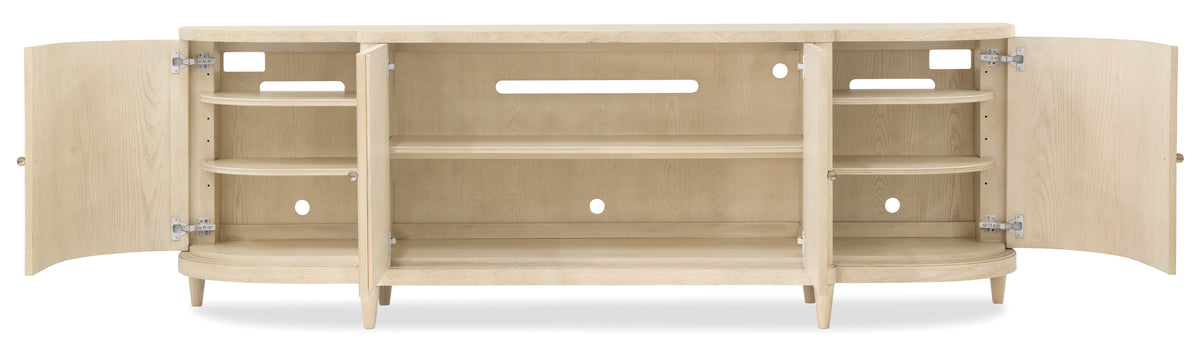 Archives Entertainment Console Alabaster - Beige by Hooker Furniture - View 4