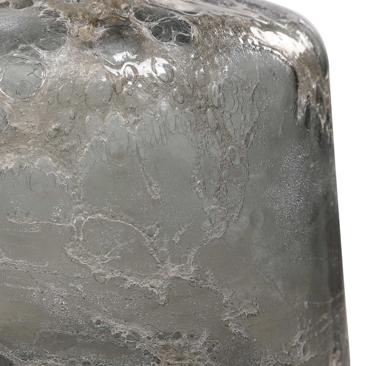 Storm Art Glass Bottles (Set of 2) - Dark Gray by Uttermost - View 3