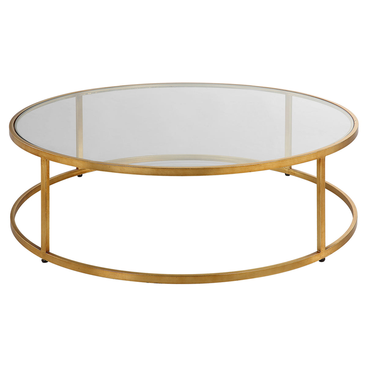 Radius Modern Circular Coffee Table - Gold by Uttermost - View 1