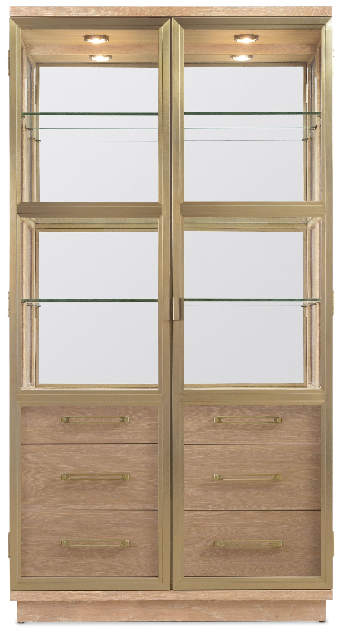 Banyon Bay Display Cabinet Desert Oak - Light Brown by Hooker Furniture - View 7