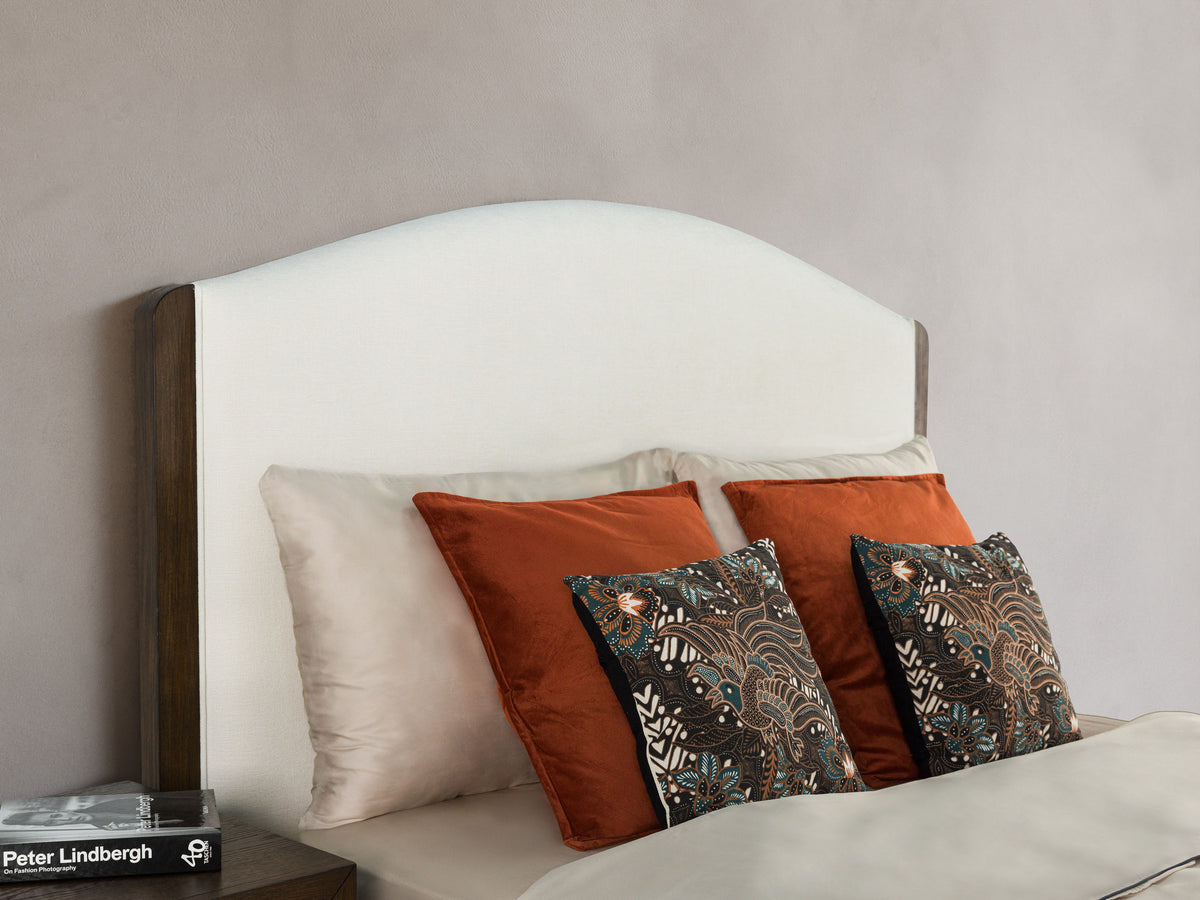 Athens Queen Upholstered Storage Bed - Brown / Milk | Flexsteel