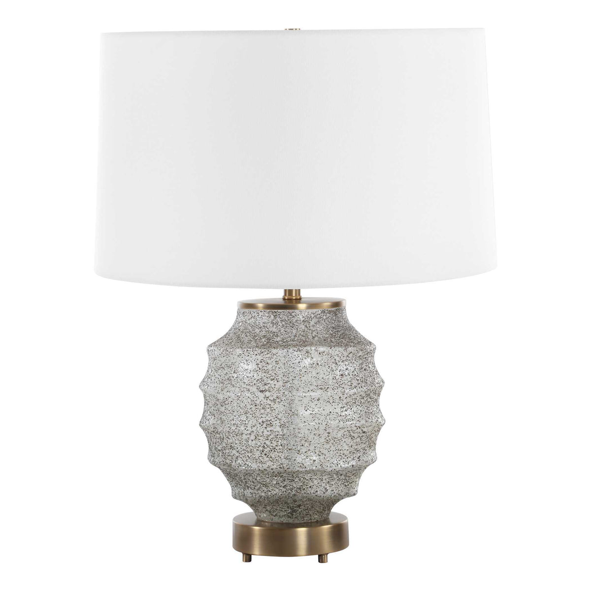 Acosta Ribbed Table Lamp - Gray / Bronze by Uttermost - View 4