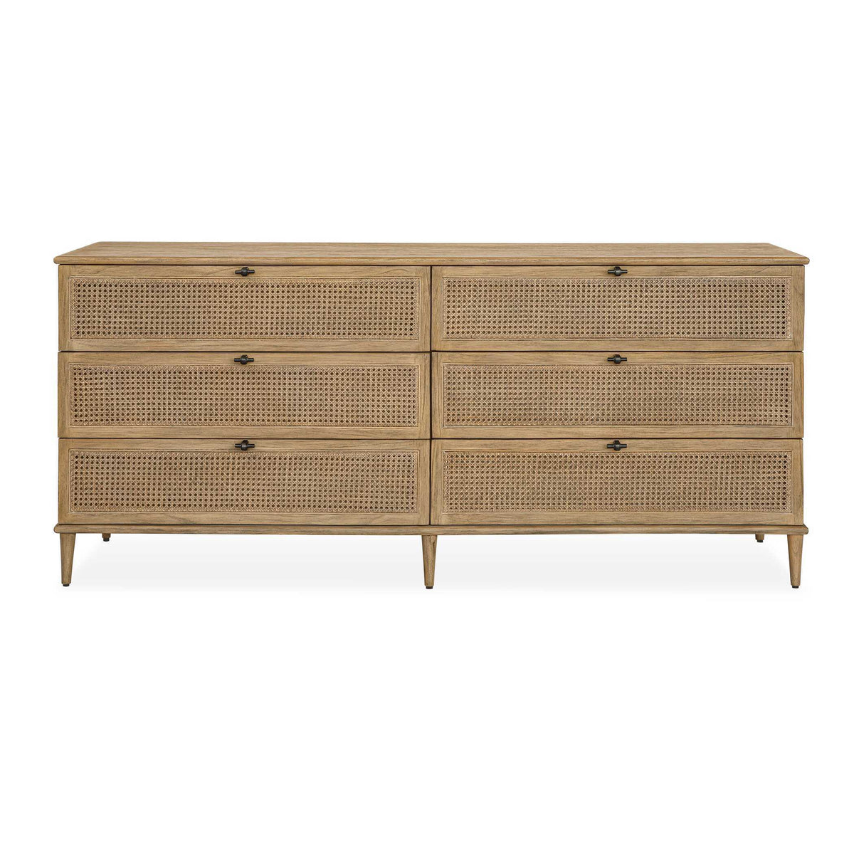 Coast 6 Drawer Rattan Chest Woodtone - Light Brown by Uttermost - View 1
