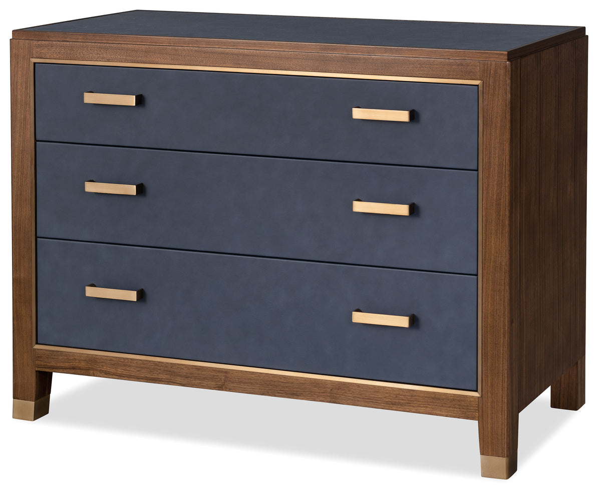 Melange Gene Accent Drawer Chest - Dark Brown / Blue by Hooker Furniture - View 2