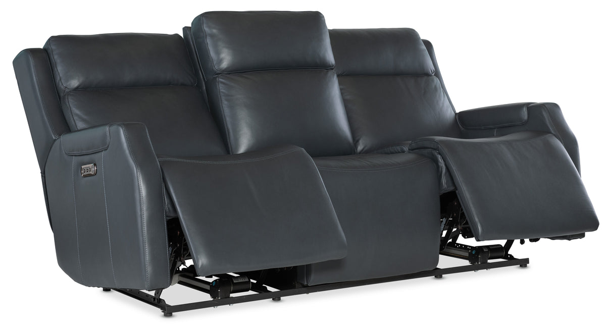 Nelson Zero Gravity Power Sofa With Power Headrest And Lumbar - Black by Hooker Furniture - View 7