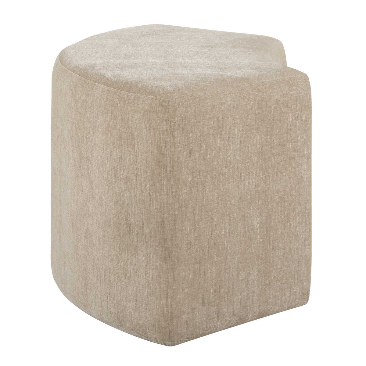 Khai Rounded Plush Dining Bench - Light Brown by Uttermost - View 7