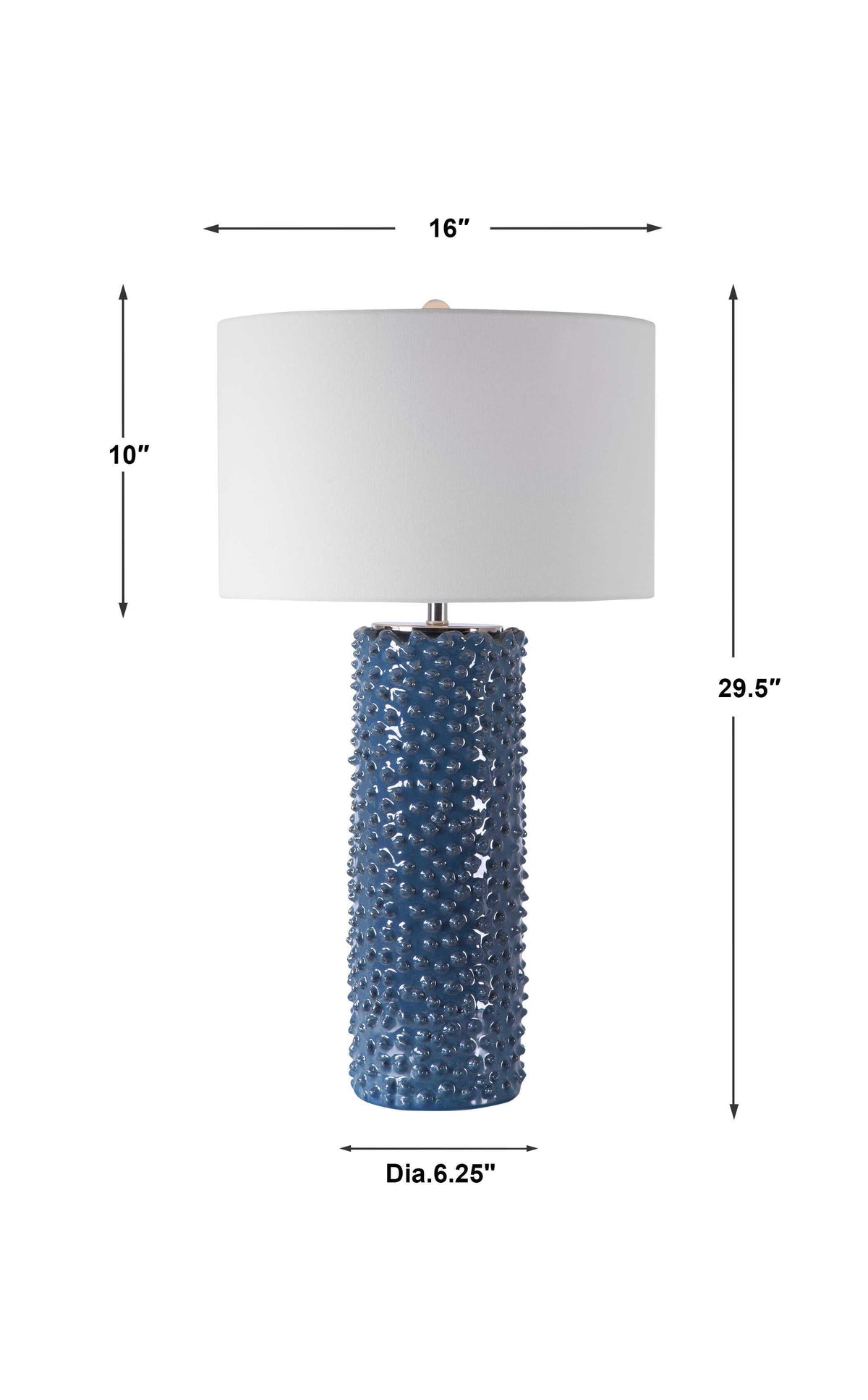 Ciji Table Lamp - Blue / White by Uttermost - View 8