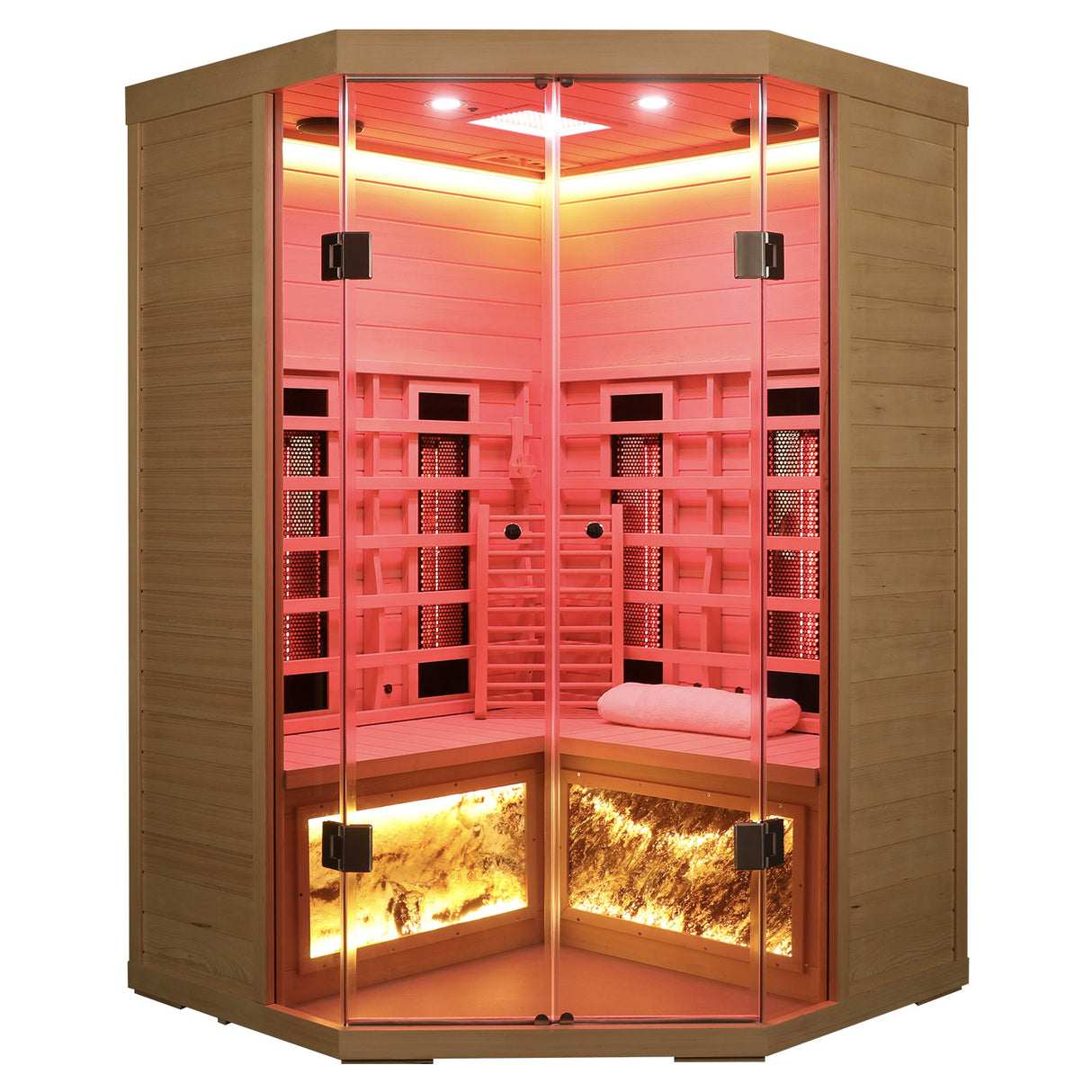 5-person hemlock far-infrared S Model sauna-A