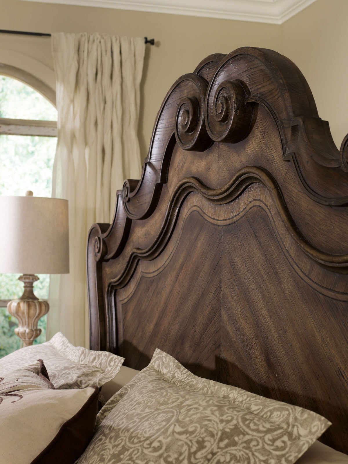 Rhapsody California King Panel Bed - Dark Brown by Hooker Furniture - View 2