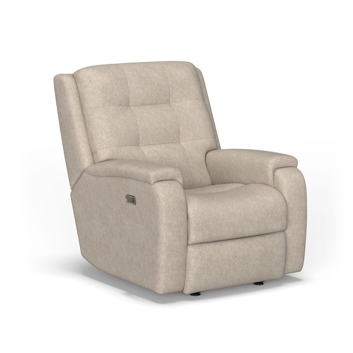 Arlo Transitional Fabric Power Recliner With Power Headrest & Lumbar | Flexsteel