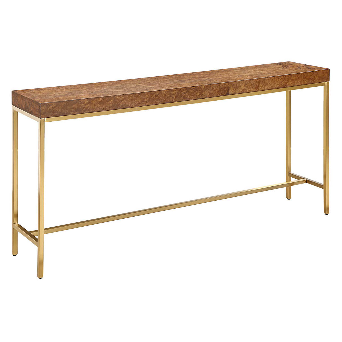 Moran Burl Console Table - Light Brown by Uttermost - View 3