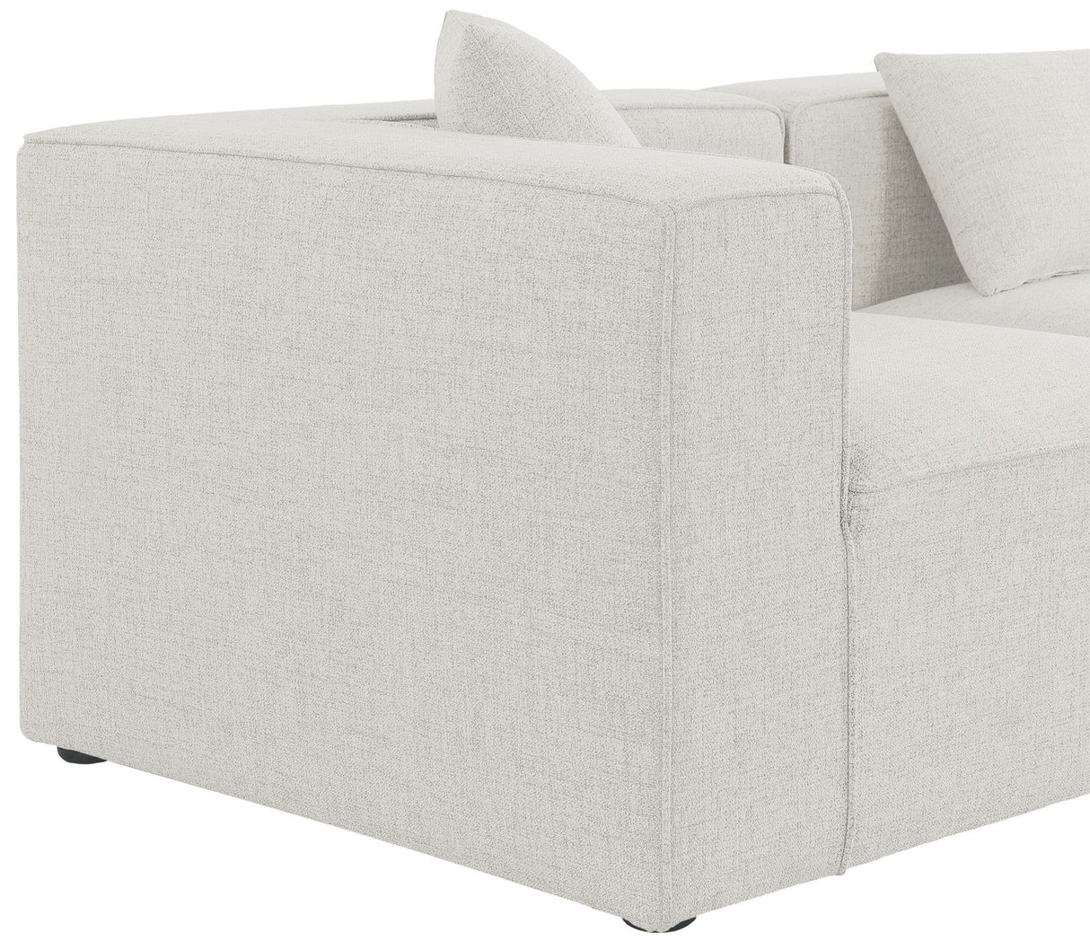 Cube - Modular Sectional 4 Piece - Cream - Fabric | Home Elegance USA