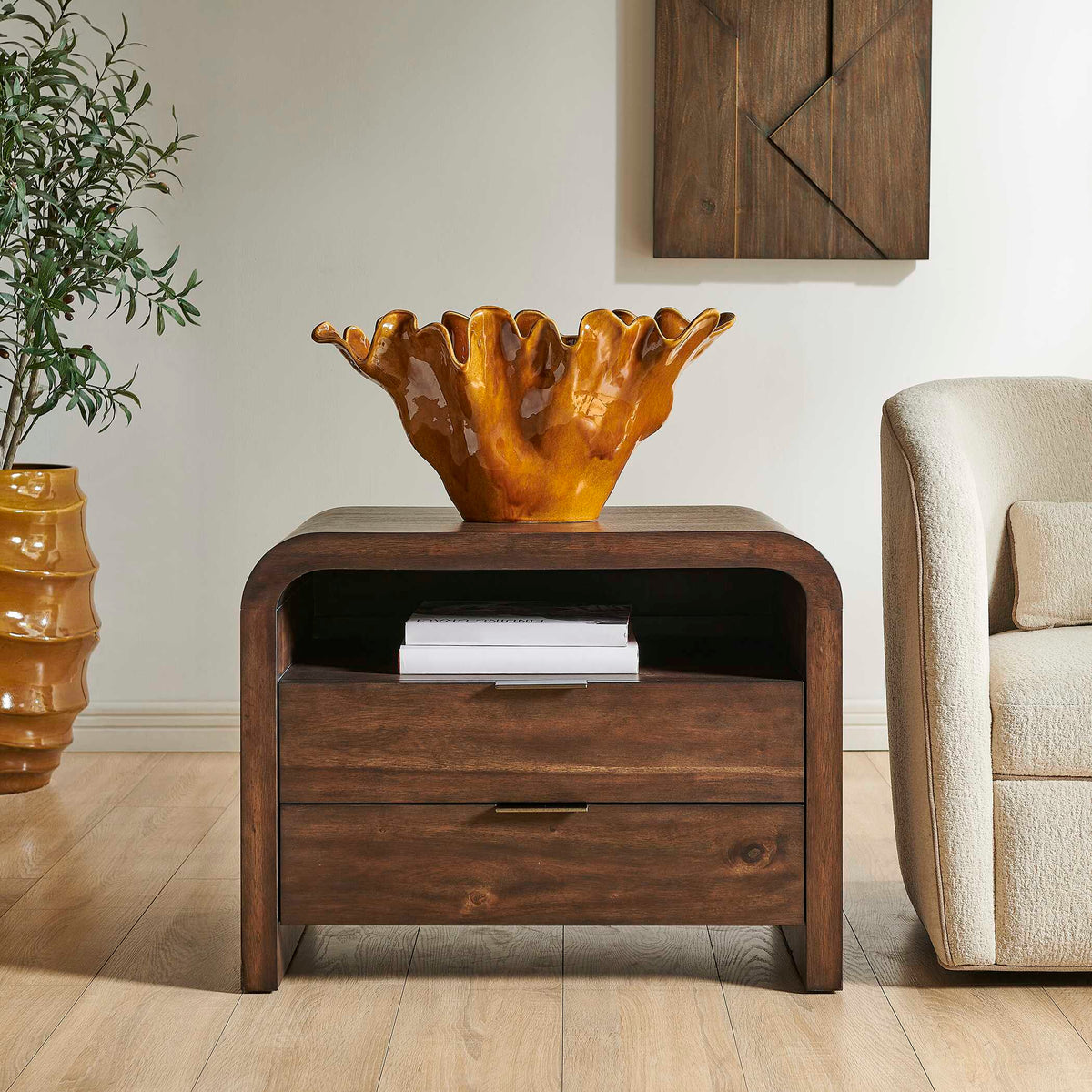 Decatur Side Table Woodtone - Dark Brown by Uttermost - View 4