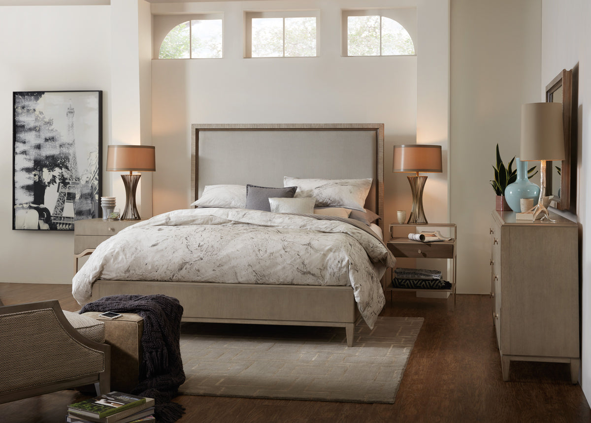 Elixir King Upholstered Bed - Silver by Hooker Furniture - View 3