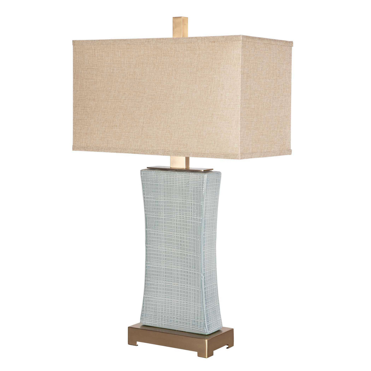 Cantarana Table Lamp Blue Gray - Light Blue / Beige by Uttermost - View 3