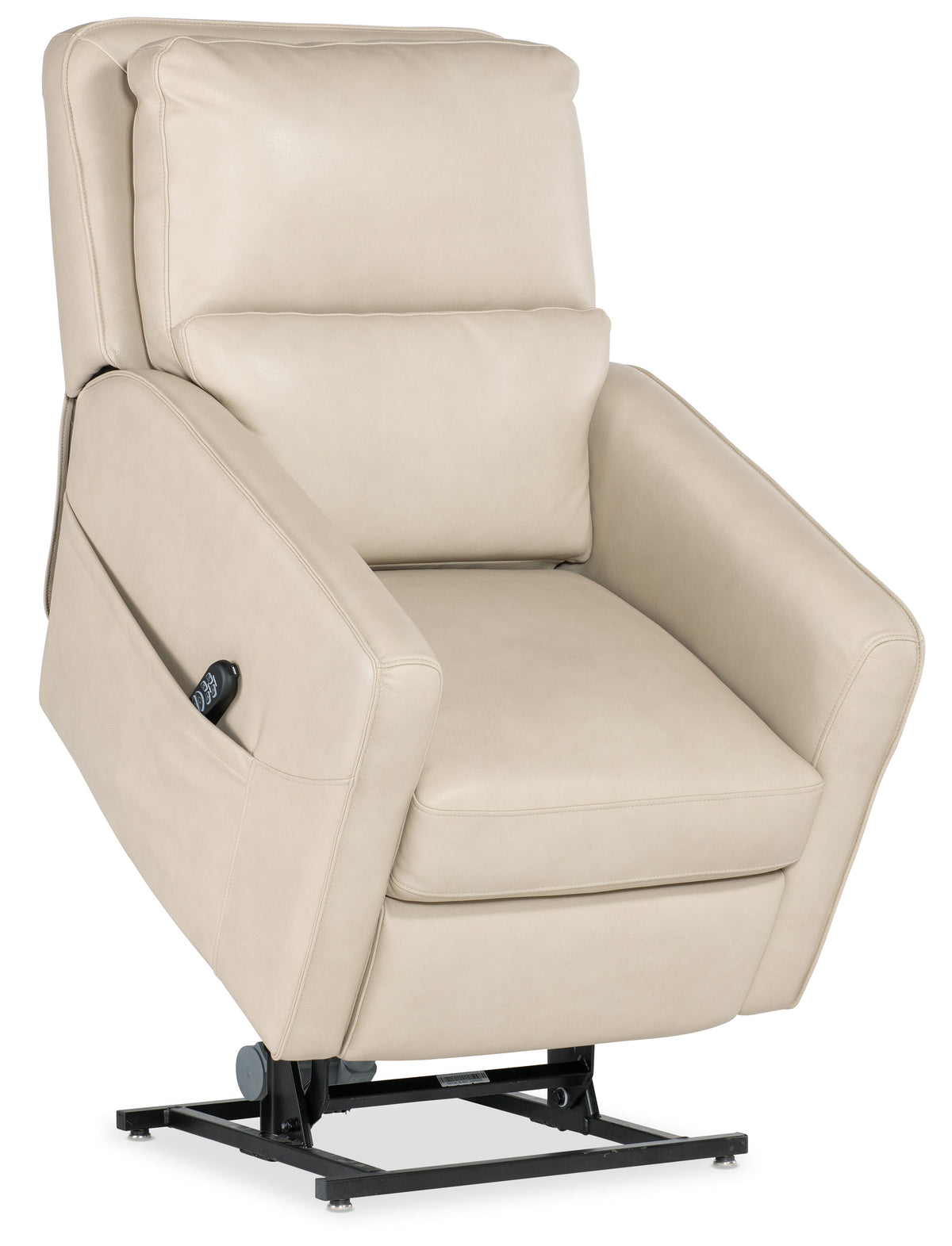 Flynn Power Recliner With Power Headrest, Lumbar, And Lift - Beige by Hooker Furniture - View 4