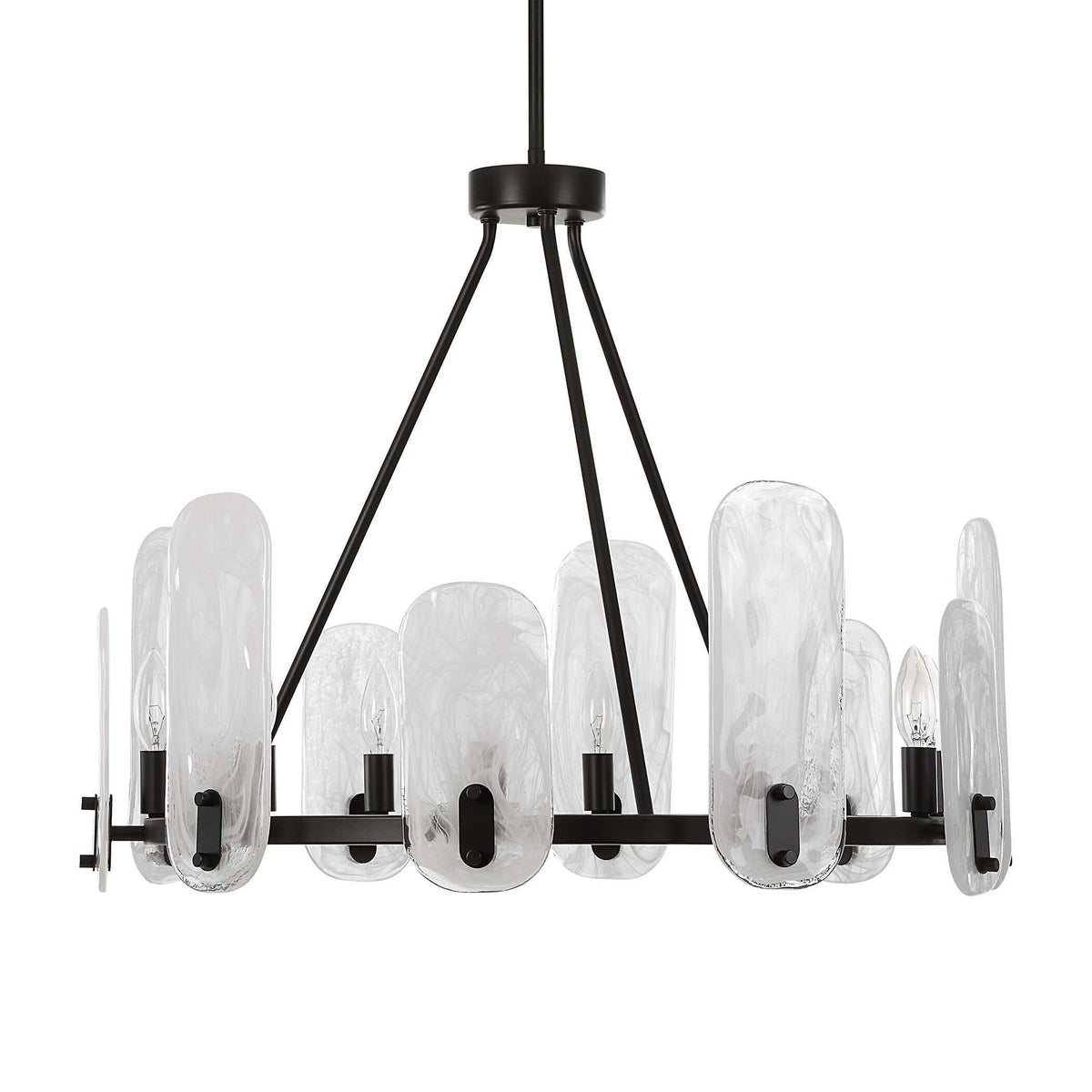 Ellipse 10 Light Chandelier - Bronze by Uttermost - View 6