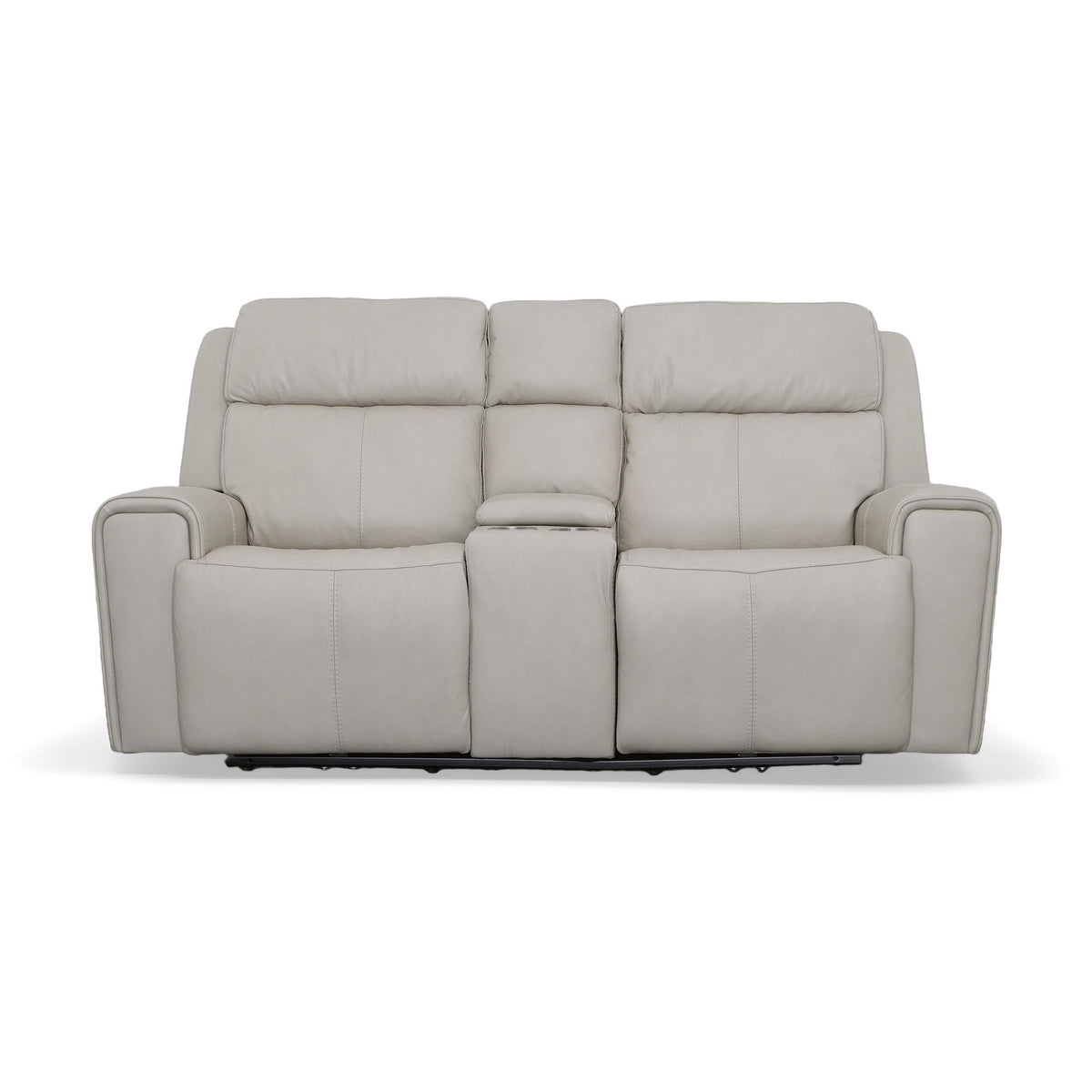 Barnett Power Reclining Loveseat With Console, Power Headrests & Lumbar - Timber | Flexsteel