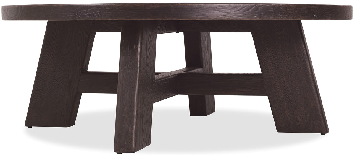 Driftwood Round Coffee Table Burnt Timber - Black by Hooker Furniture - View 1