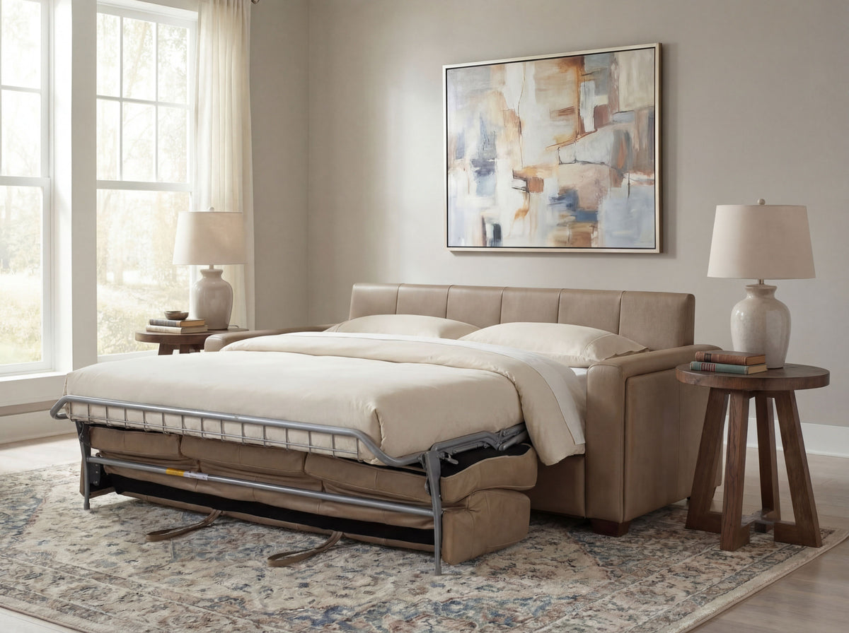 Griffin Queen Sleeper Sofa - Light Brown by Hooker Furniture - View 3