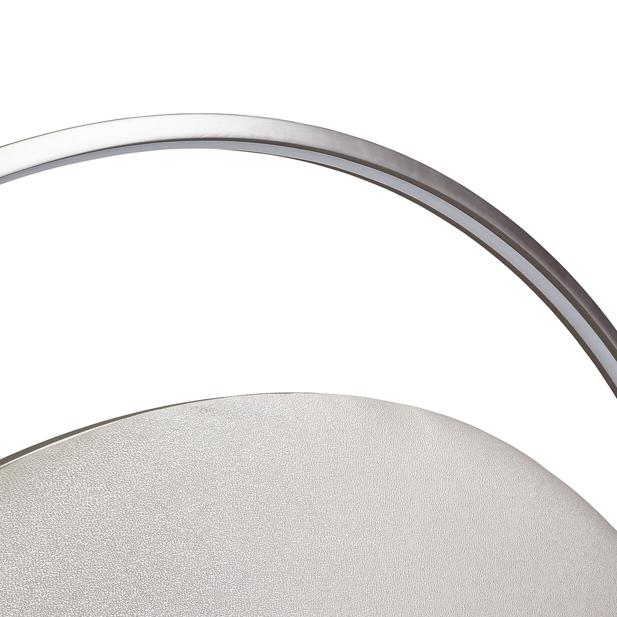 Eclipse Queen Bed with Lights Moonlight Finish aico by Michael Amini