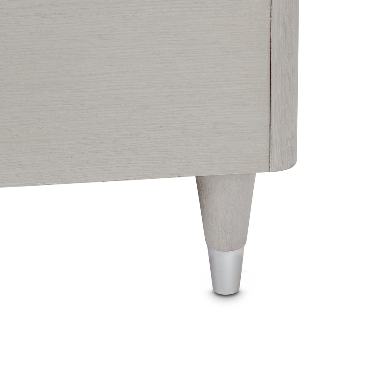 Eclipse Queen Bed with Lights Moonlight Finish aico by Michael Amini