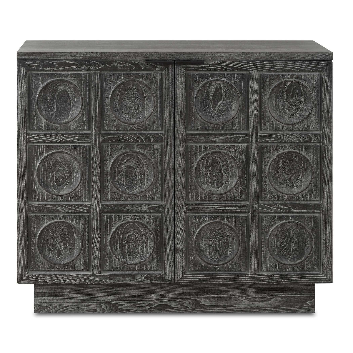 Shelby 2 Door Ebony Stained Cabinet - Black by Uttermost - View 1