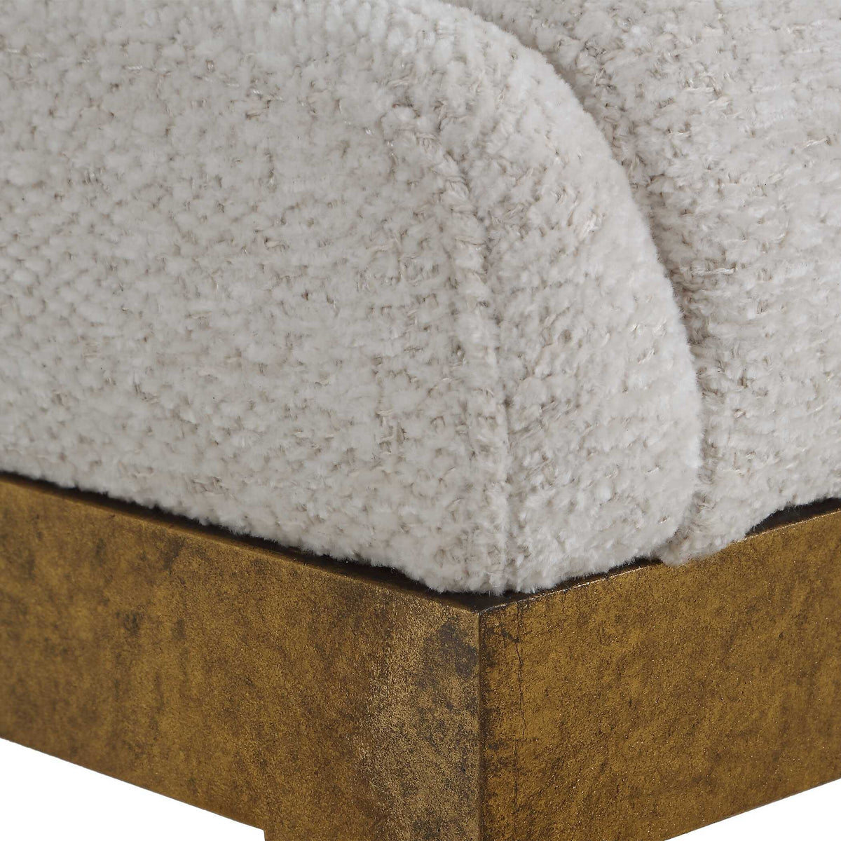 Ira Counter Stool Gold / Ivory - Gold / White by Uttermost - View 8