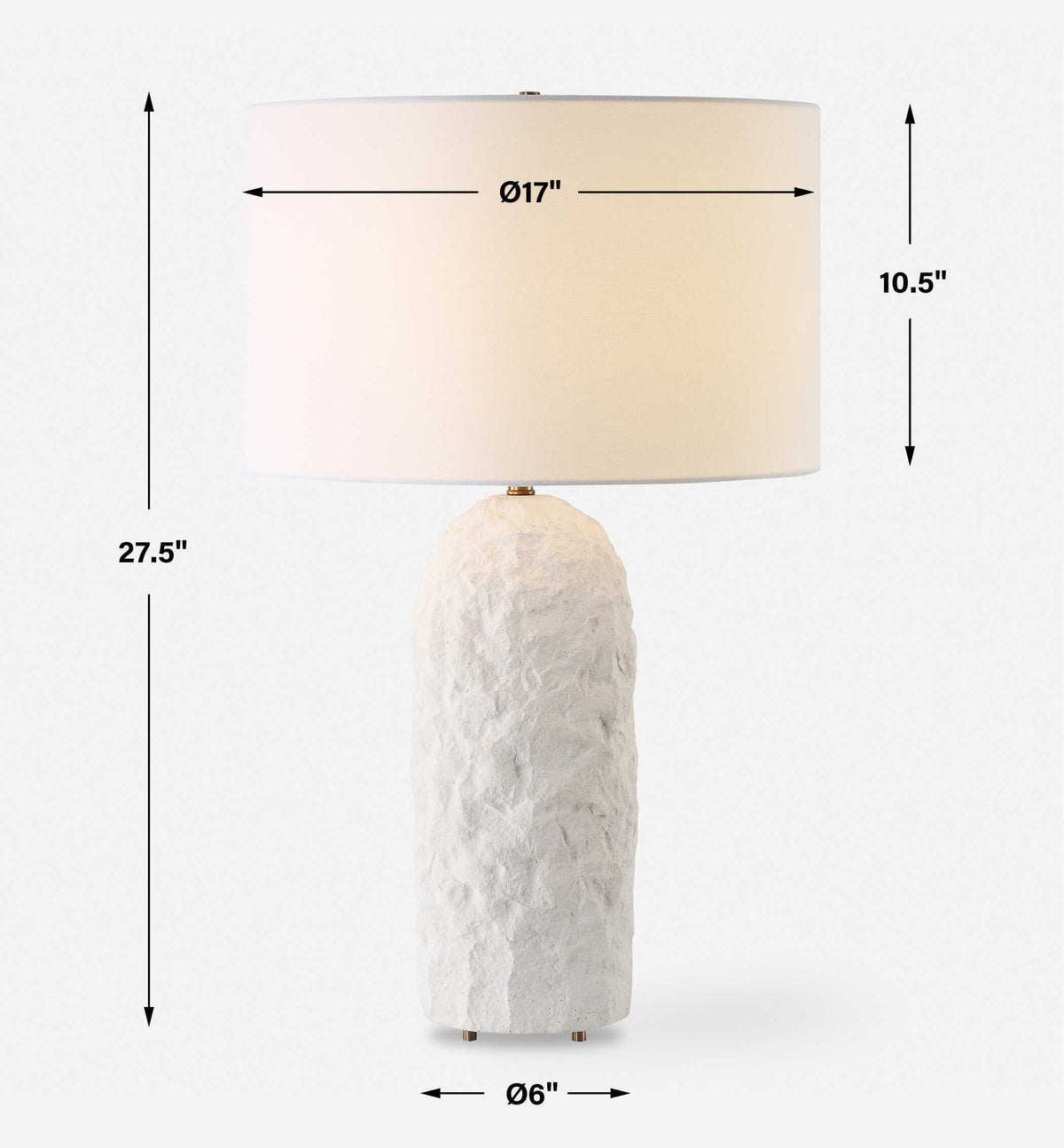 Vieste White Table Lamp by Uttermost - View 8