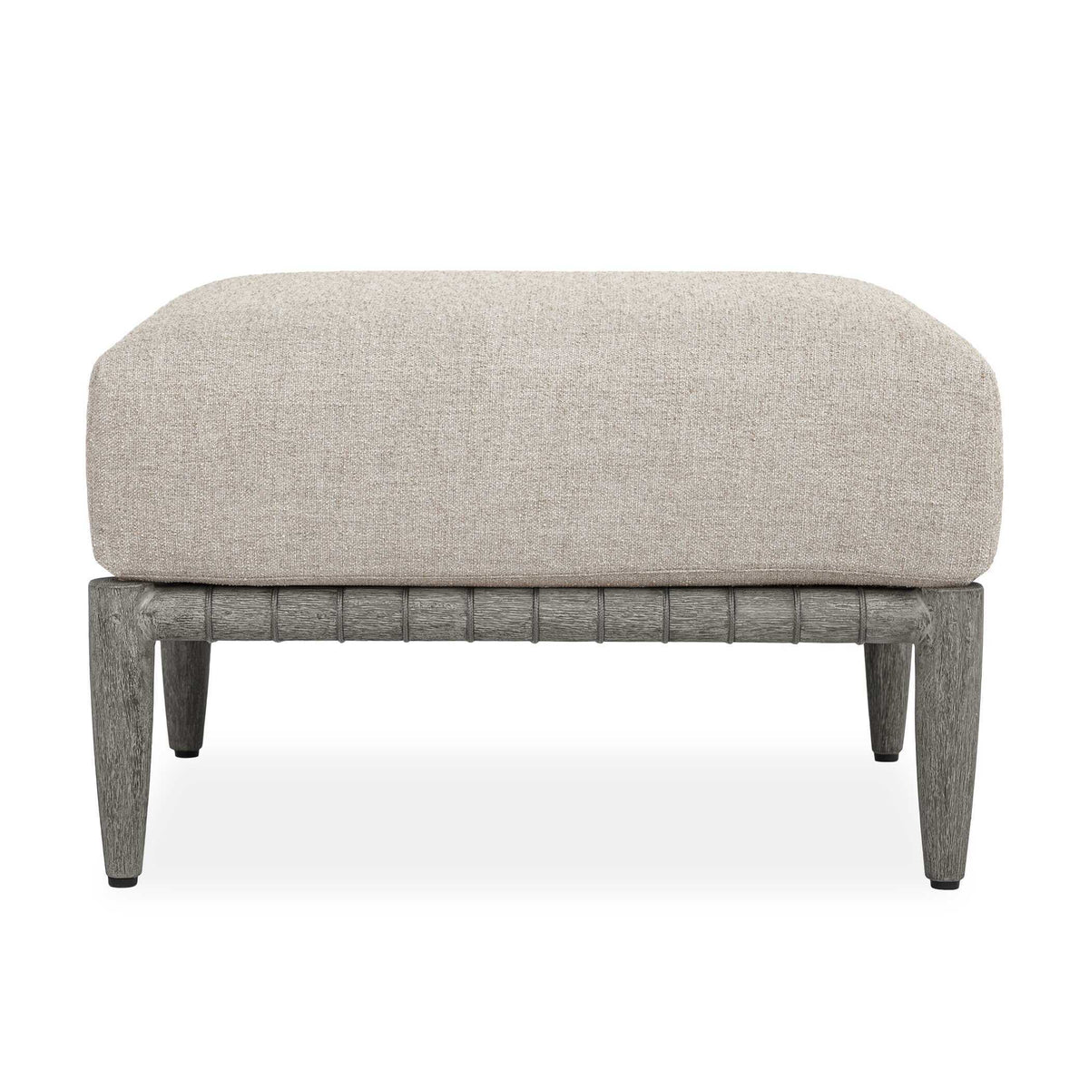 Borneo Outdoor Ottoman Dove - Light Gray by Uttermost - View 1