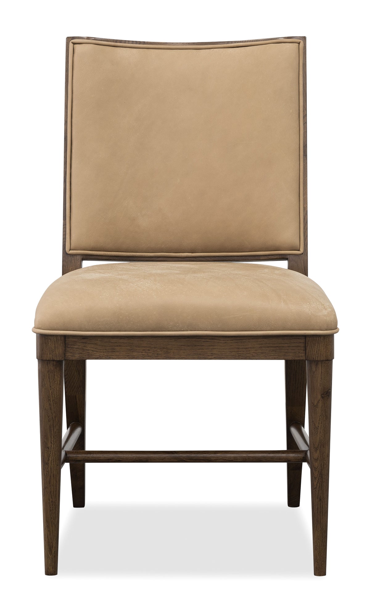 Cashiers Dining Side Leather Chair (Set of 2) Chestnut / Vintage Ecru - Dark Brown / Beige by Hooker Furniture - View 3