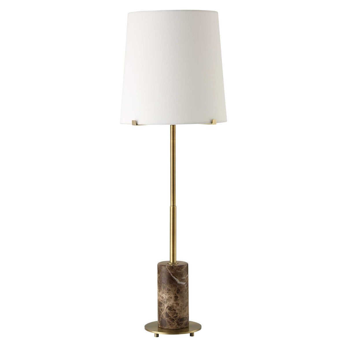 Sepia Brown Marble Buffet Lamp - Dark Brown by Uttermost - View 4