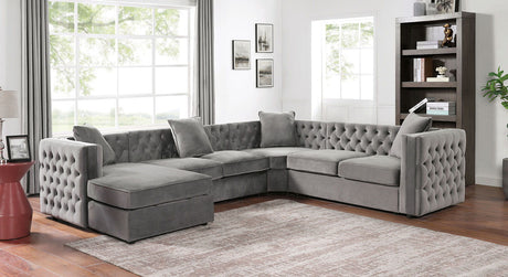 Baldassano - Sectional - Dark Gray | Home Elegance USA
