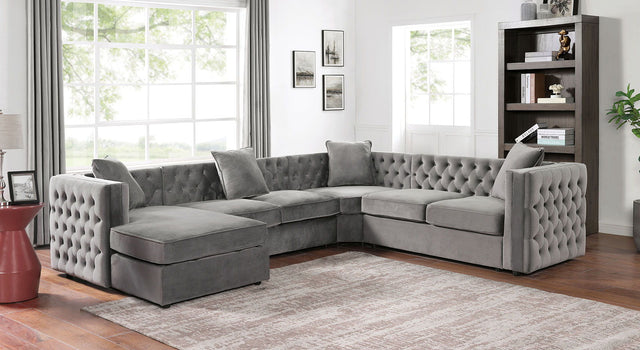 Baldassano - Sectional - Dark Gray | Home Elegance USA