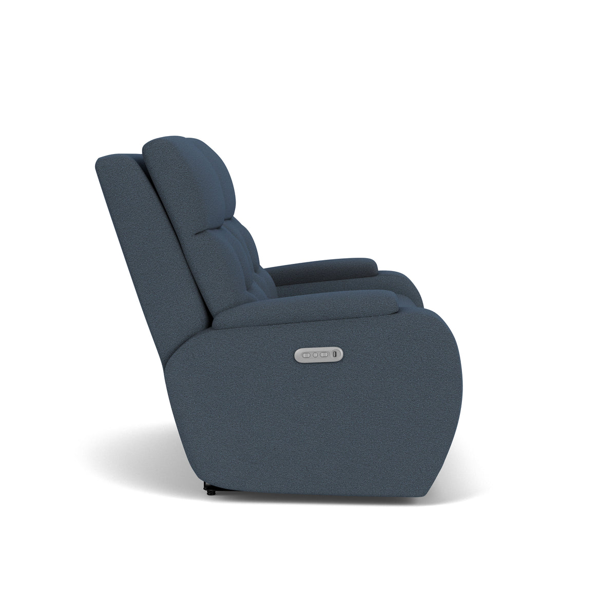 Strait Transitional Fabric Power Reclining Loveseat With Power Headrests | Flexsteel