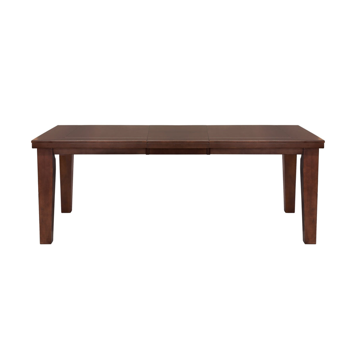 Dark Oak Finish Rectangular 1pc Dining Table with Self - Storing Extension Leaf Wooden Simple Dining Furniture | Home Elegance USA