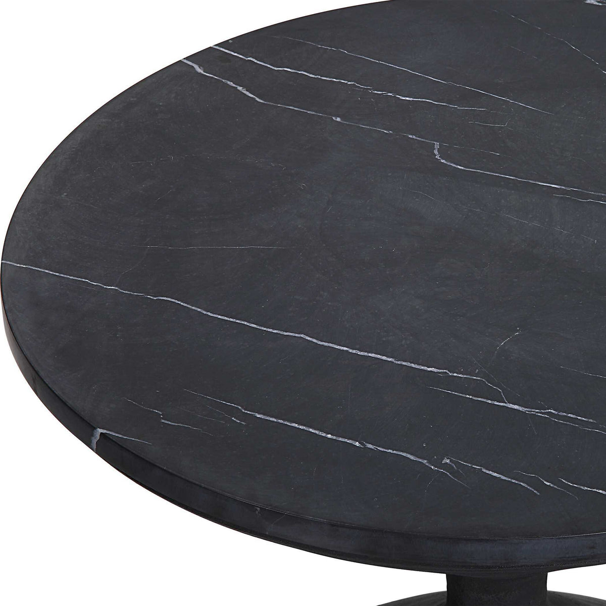 Time's Up Hourglass Shaped Side Table - Black by Uttermost - View 6