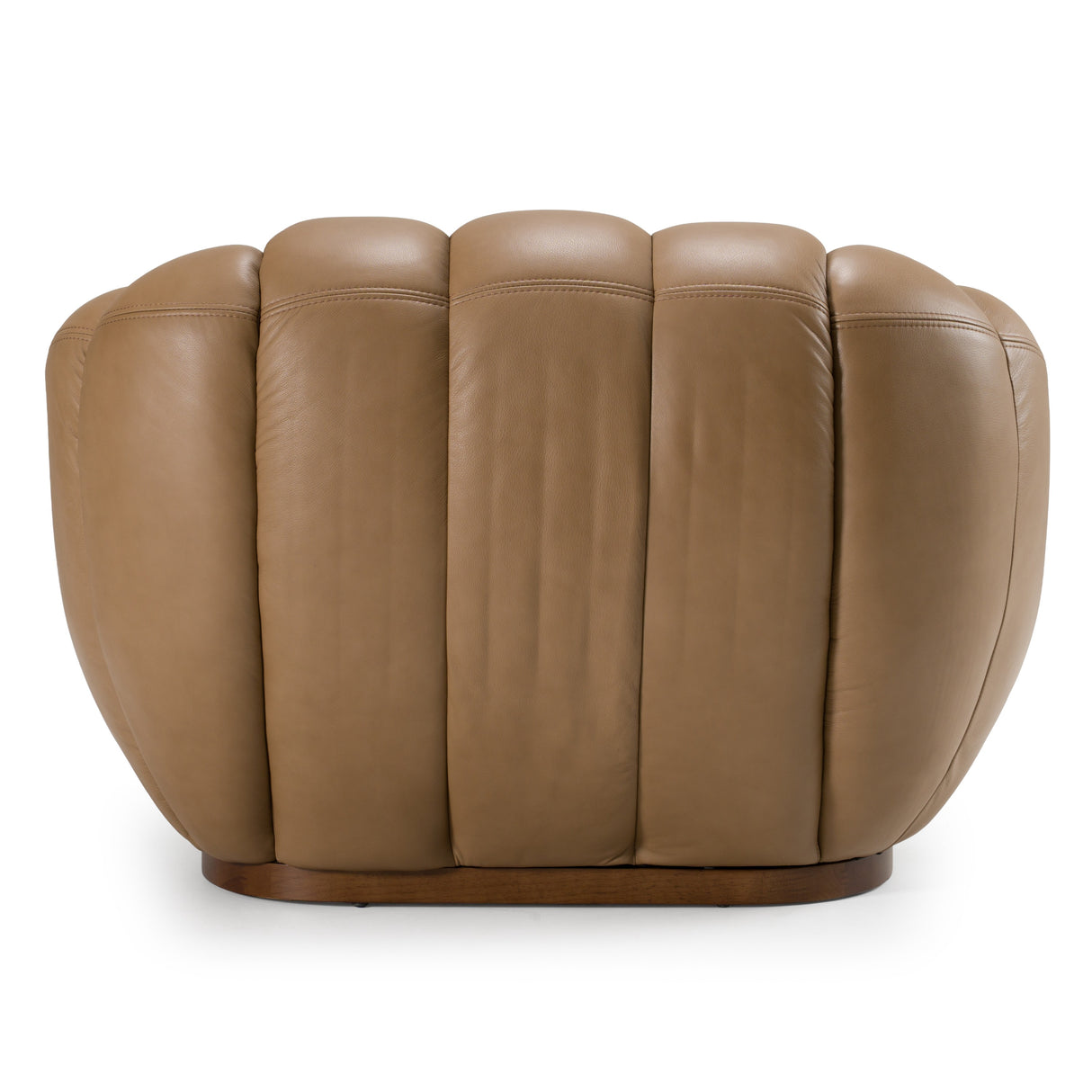 Ekwok - Modern Tan Leather Chair - View Image 1