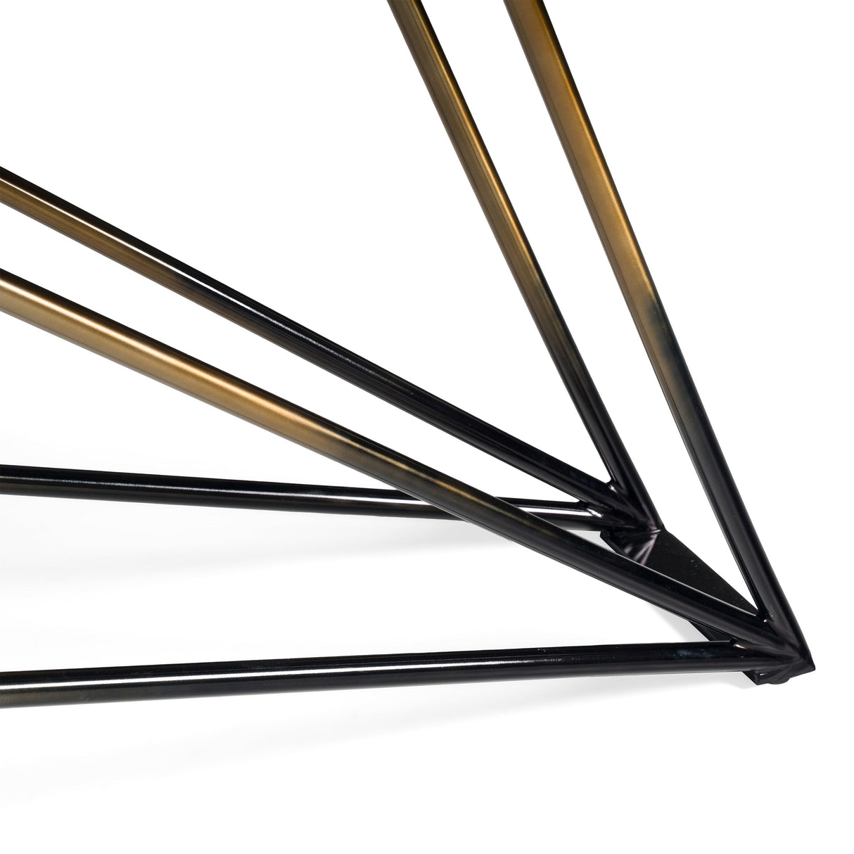 Modrest Elkhorn - Glam Black Ash + Stainless Steel 126" Dining Table